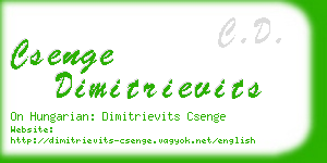 csenge dimitrievits business card